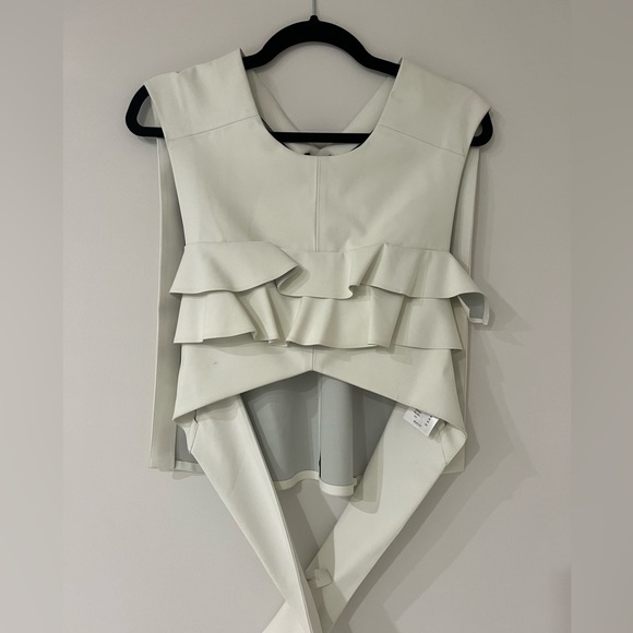 LOUIS VUITTON RUFFLE CROPPED TOP - Picture 2 of 4